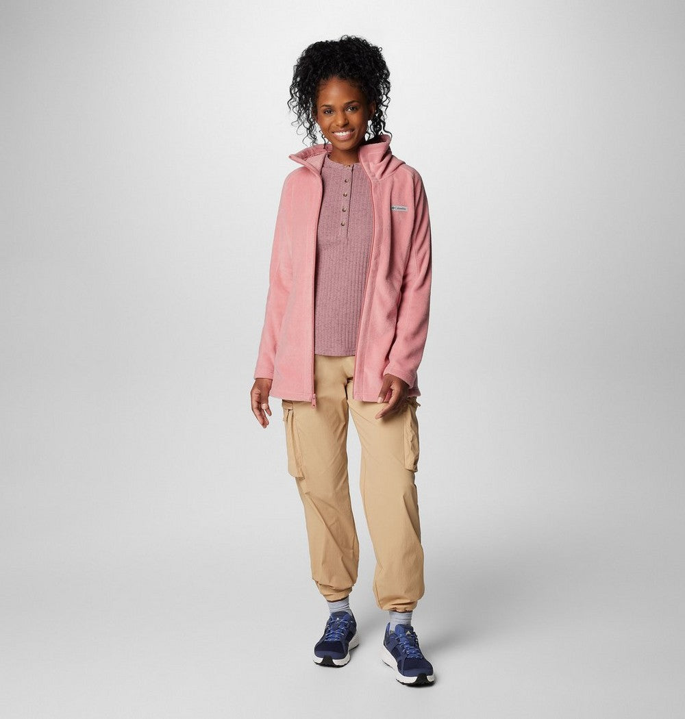 Women's Long Fleece Hoodie - Pink