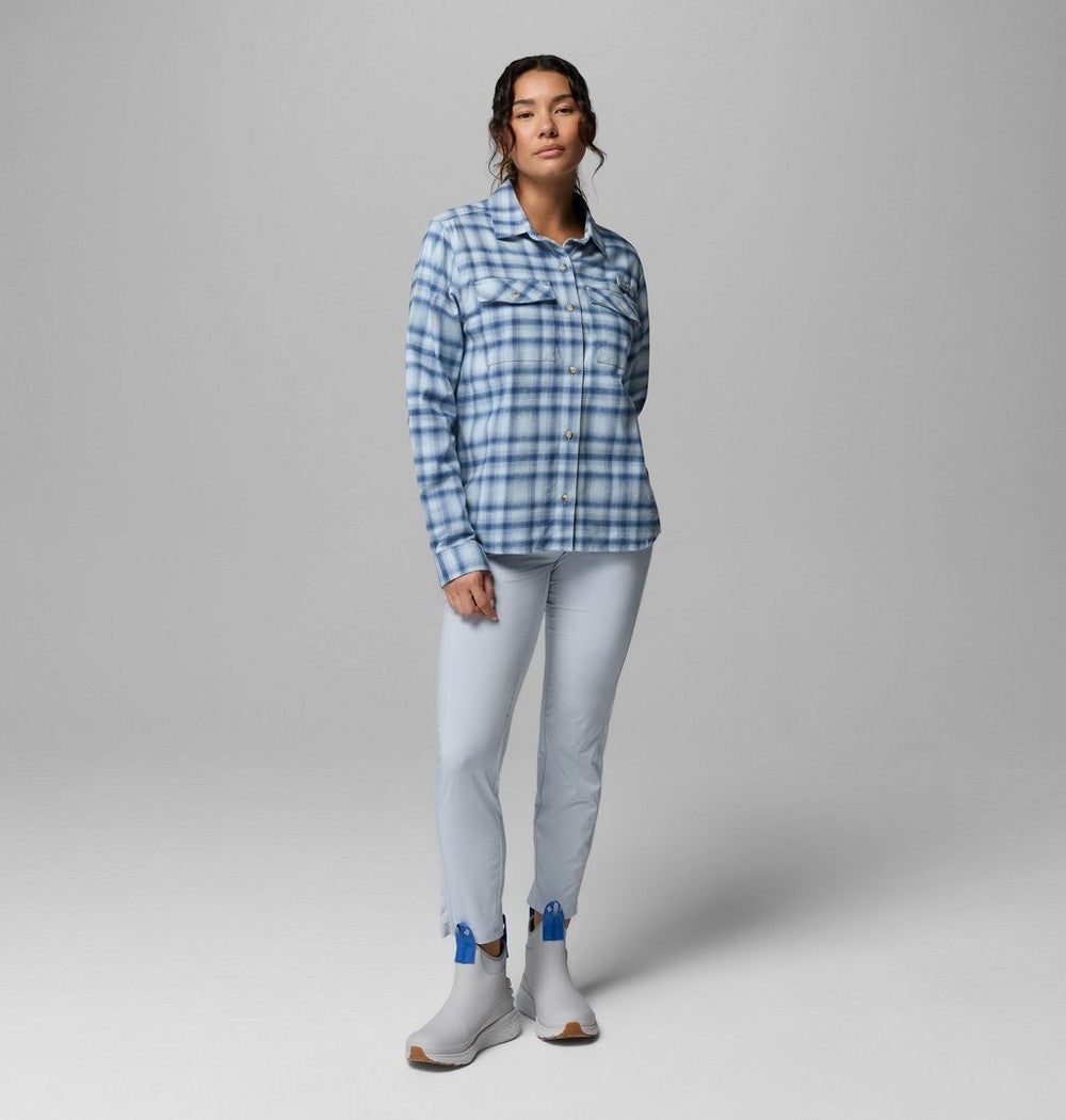 Women's Stretch Fishing Flannel Shirt - Plaid