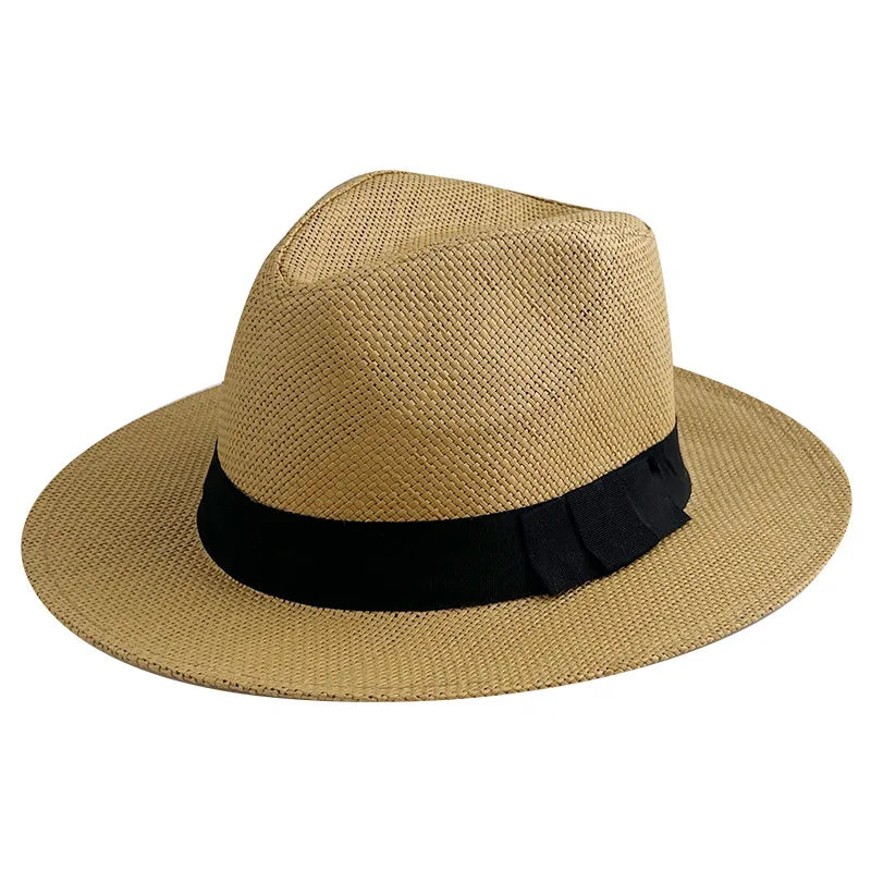 Foldable Panama Hat With Black Band