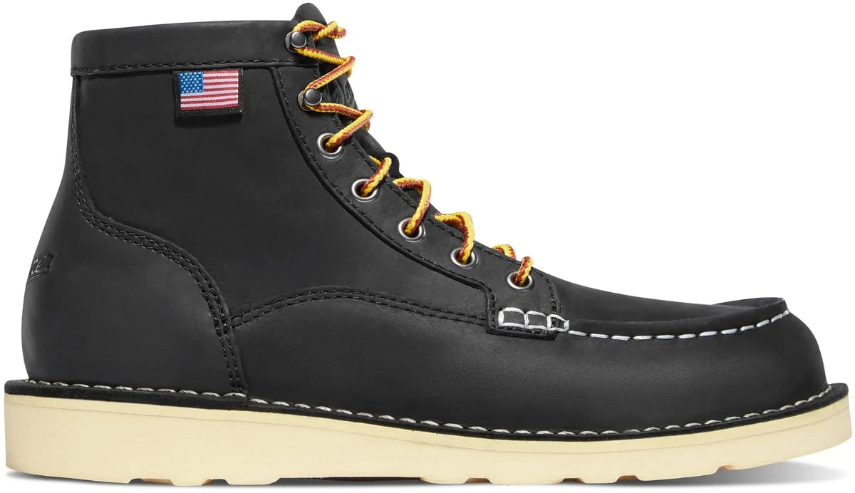 Women's 6-Inch Moc Toe Work Boot - Black
