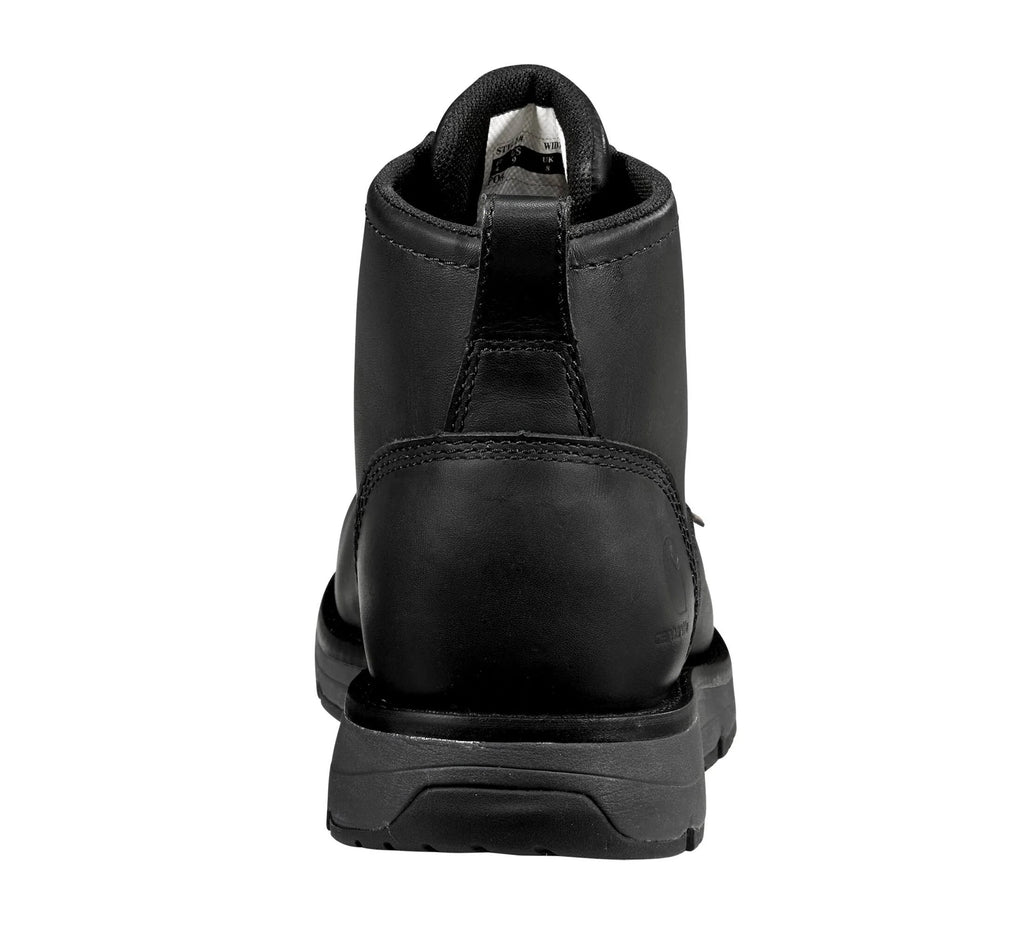 Waterproof Steel Toe Wedge Work Boot - Black