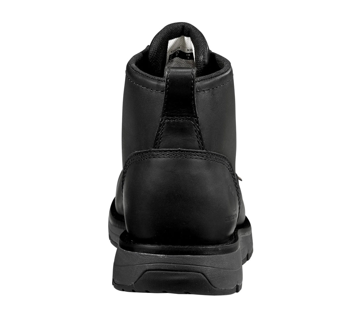 Waterproof Steel Toe Wedge Work Boot - Black