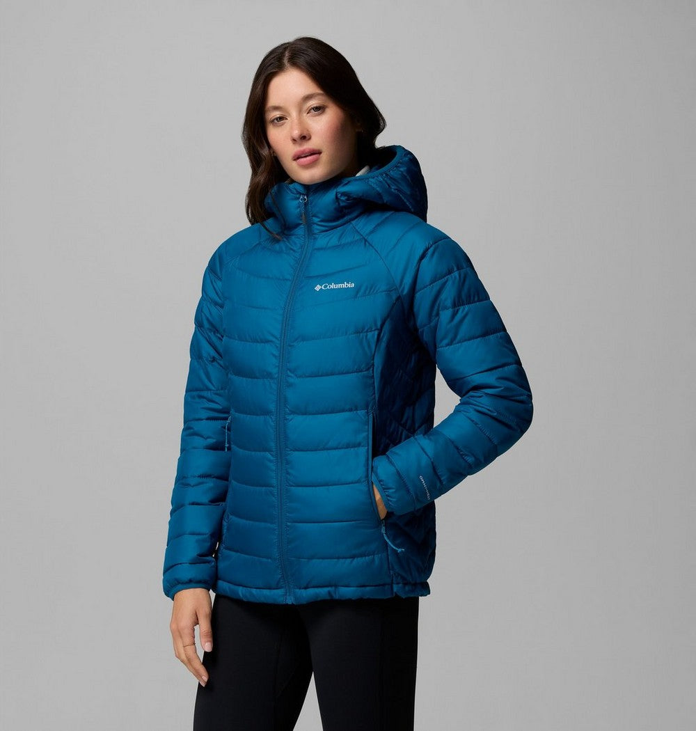 Women's Hooded Puffer Jacket - Navy