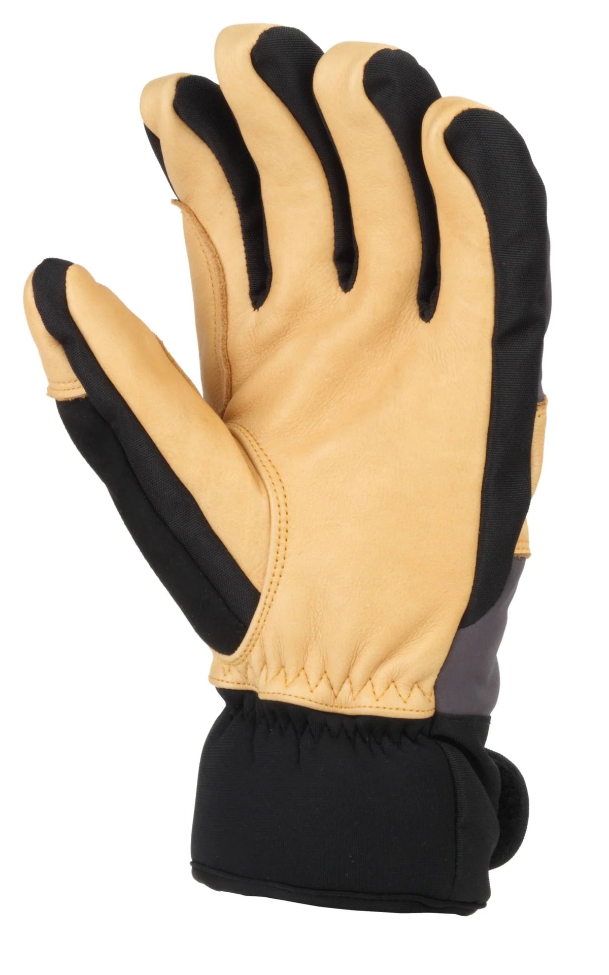 Men's Waterproof Insulated Work Gloves - Black Brown