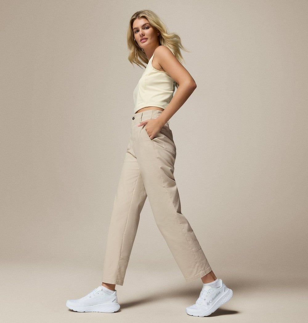 Women's High-Rise Straight Leg Pants - Red
