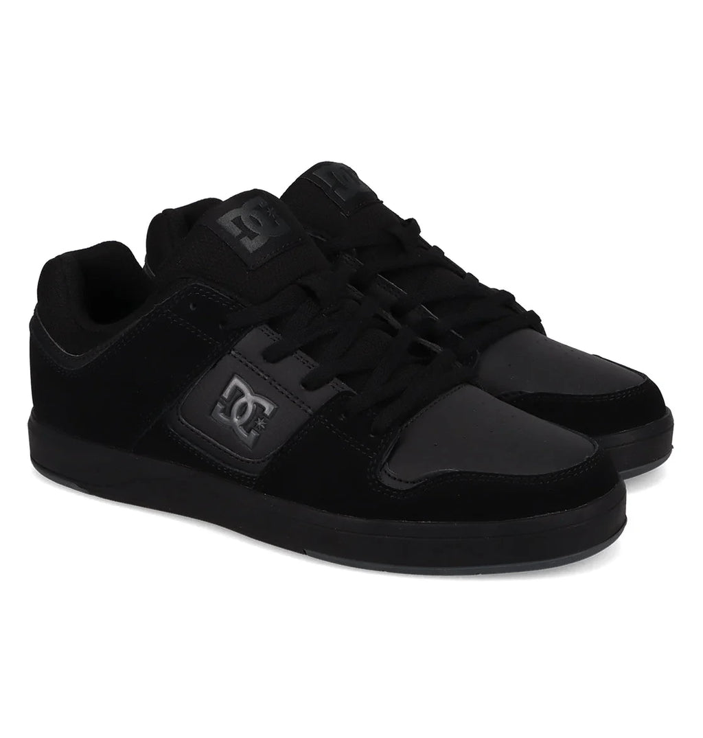 Men's Leather Cupsole Sneakers - Black