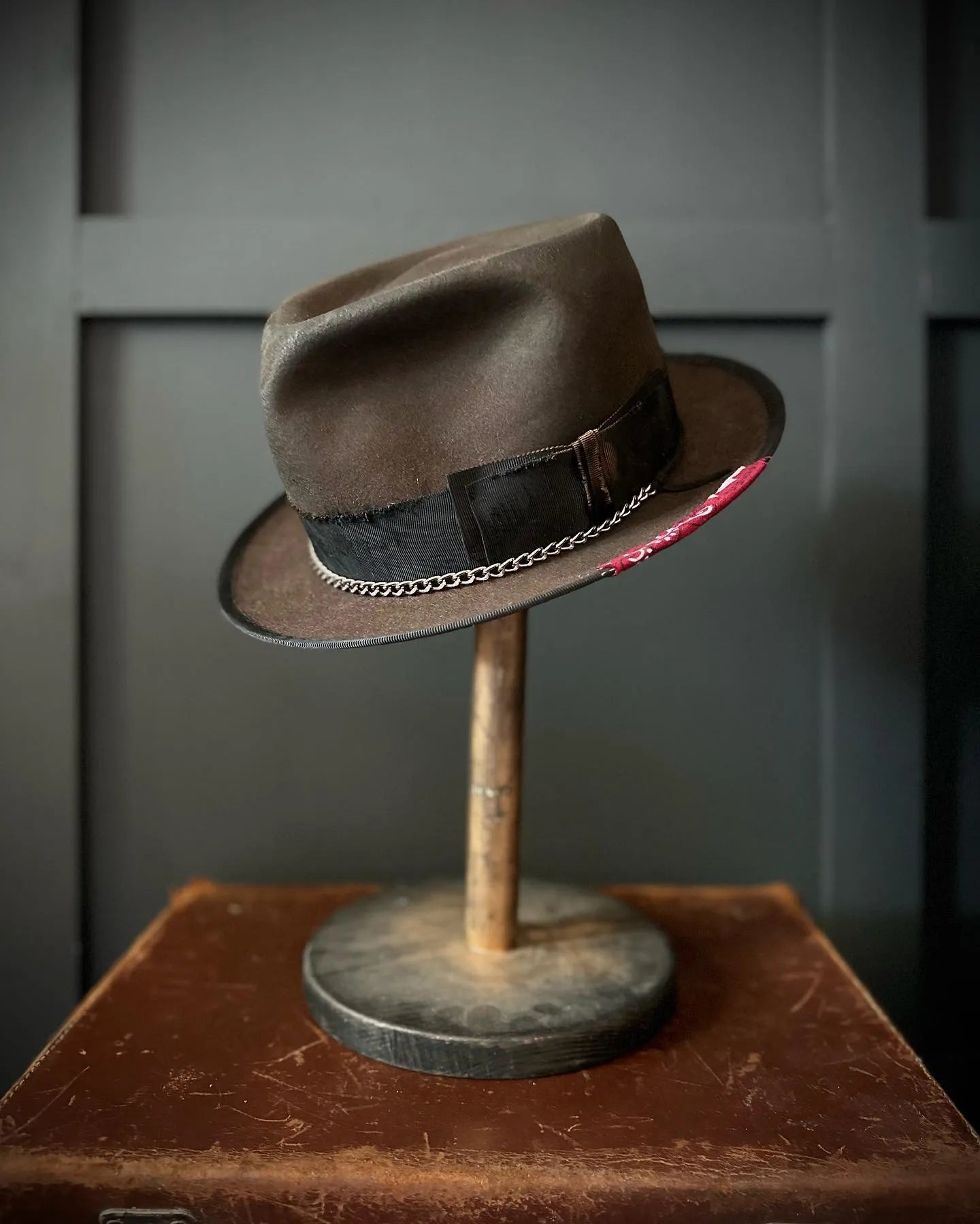 Distressed Fedora Hat