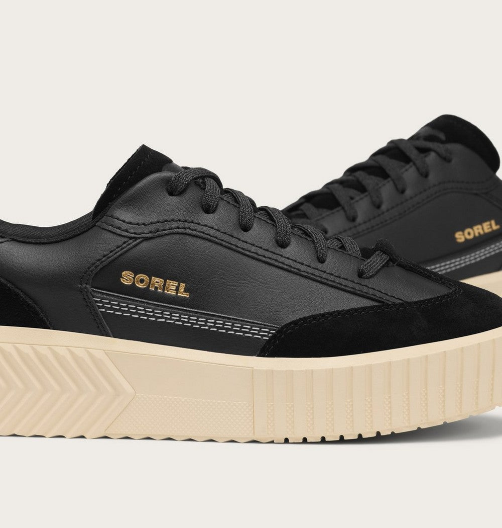 Women's T-Toe Leather Sneaker - Green