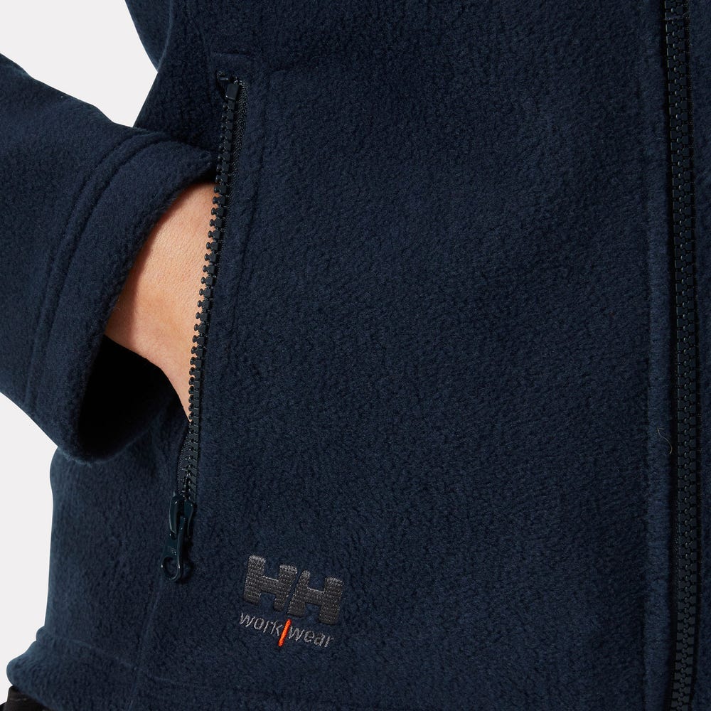 Women's Full-Zip Fleece Work Jacket - Navy