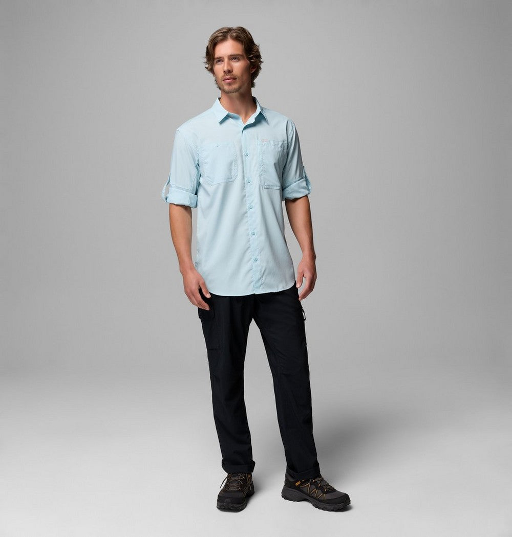 Men's UPF 100 Utility Long Sleeve Shirt - Gray