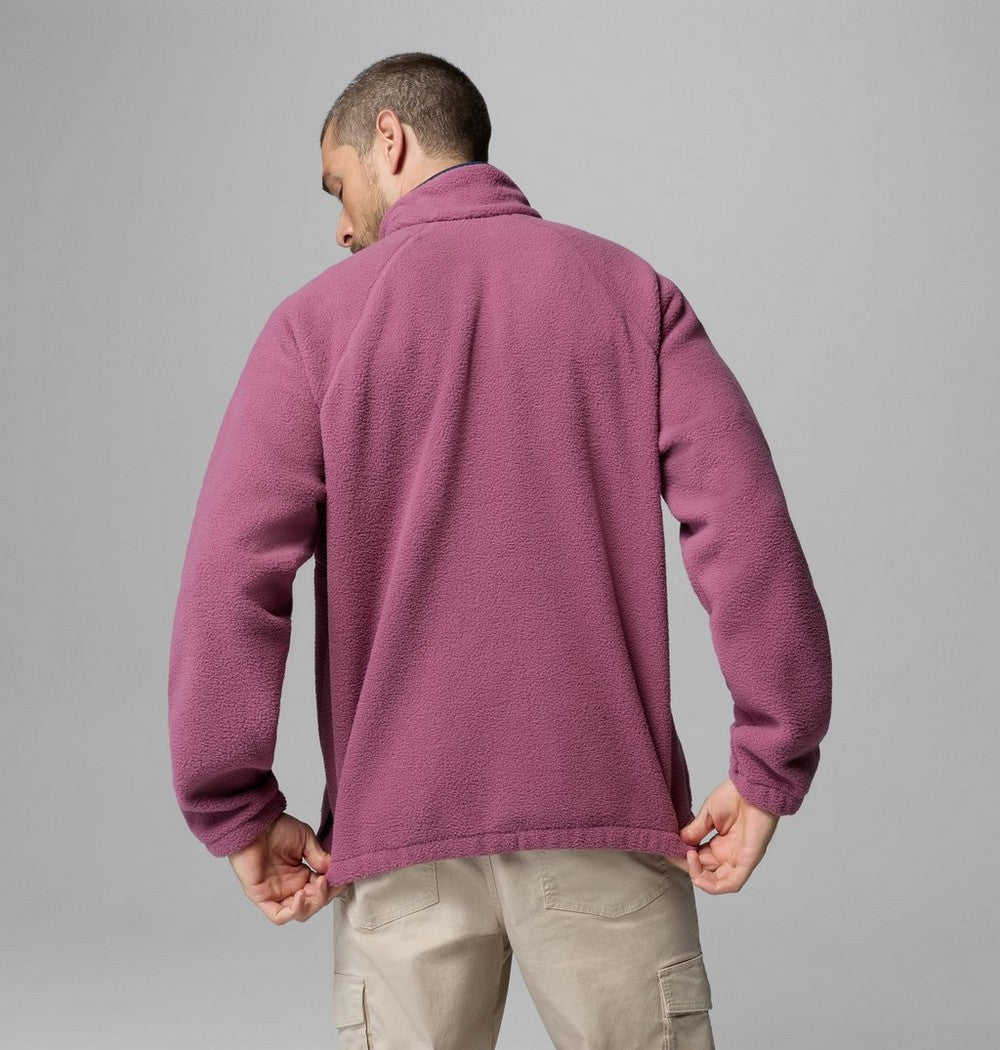 Men's Fleece Half-Zip Pullover - Dark Grey