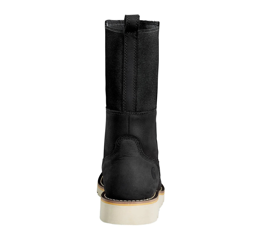 Women's Waterproof 10-Inch Soft Toe Pull-On Boot - Black