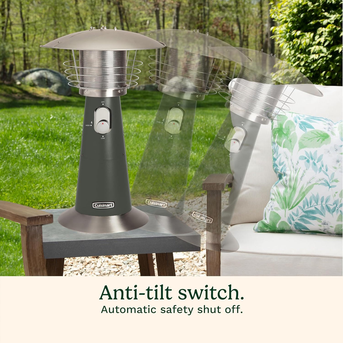 Cuisinart Portable Tabletop Patio Heater 11 000 BTU 30 sq. Foot Heat Range