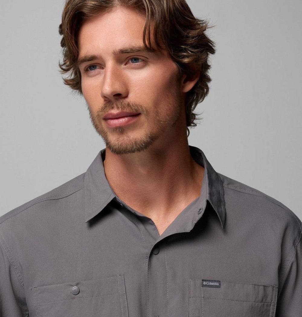 Men's UPF 100 Utility Long Sleeve Shirt - Gray