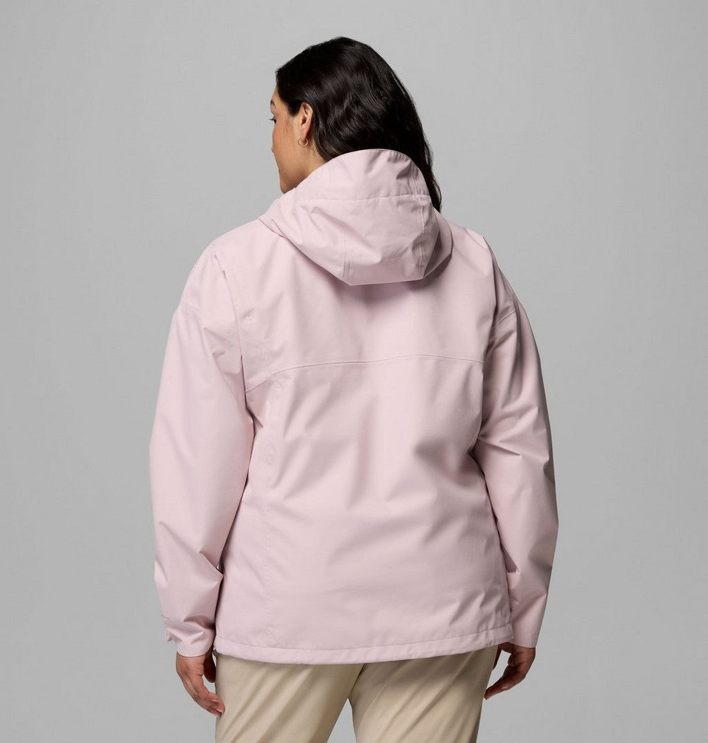 Women's Plus Size Waterproof Rain Jacket - Navy