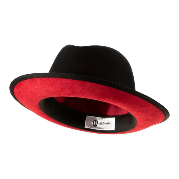 Classic Center-Creased Fedora-King (Jet Black)