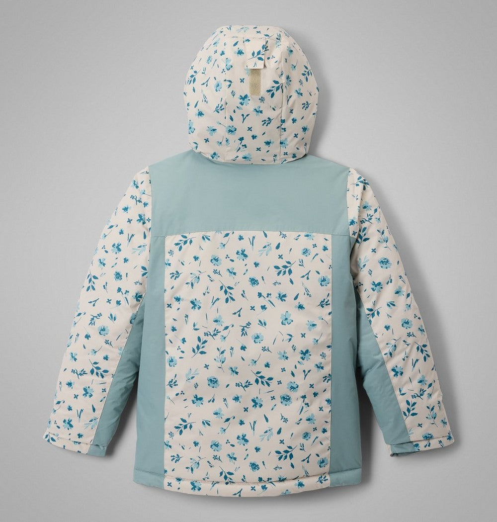 Girls' Insulated Printed Winter Jacket - Blue