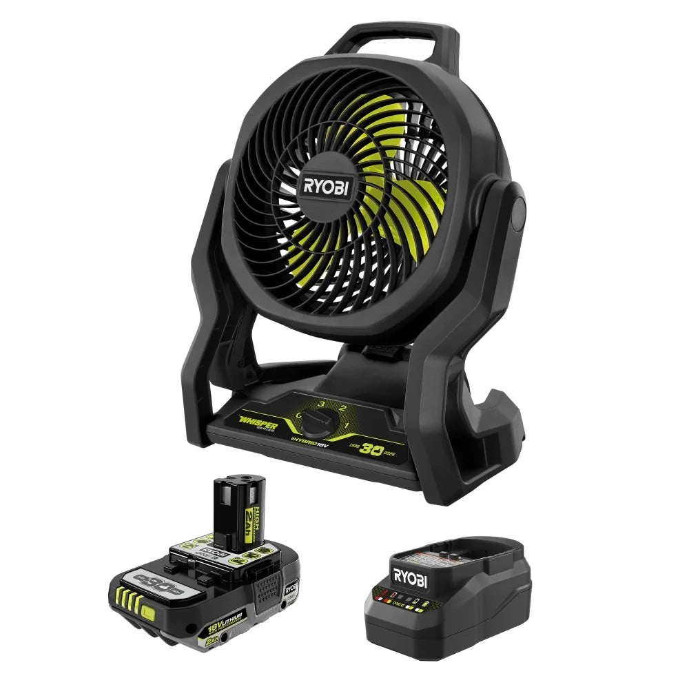 18V Hybrid 7.5-Inch Cordless Fan Kit