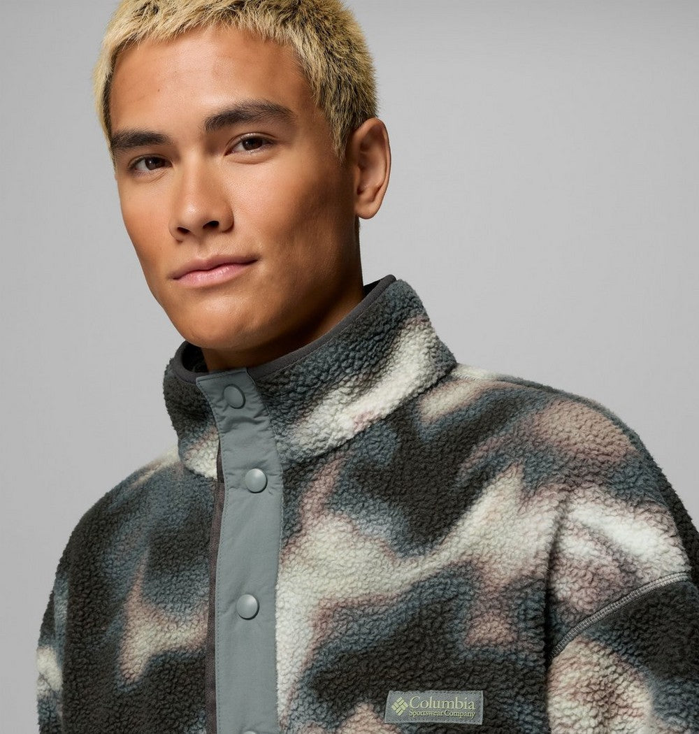 Men's Printed Half-Snap Fleece Pullover