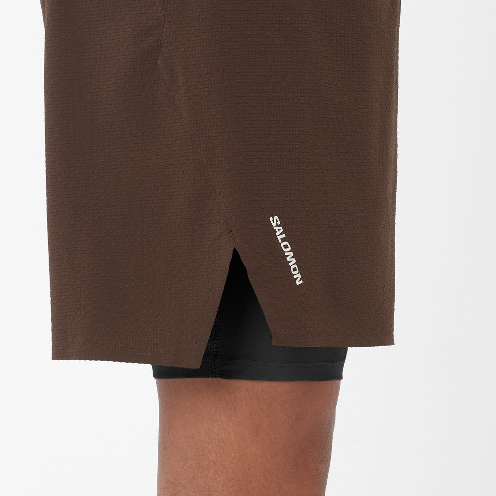 Men's 2-In-1 5-Inch Trail Shorts - Gray