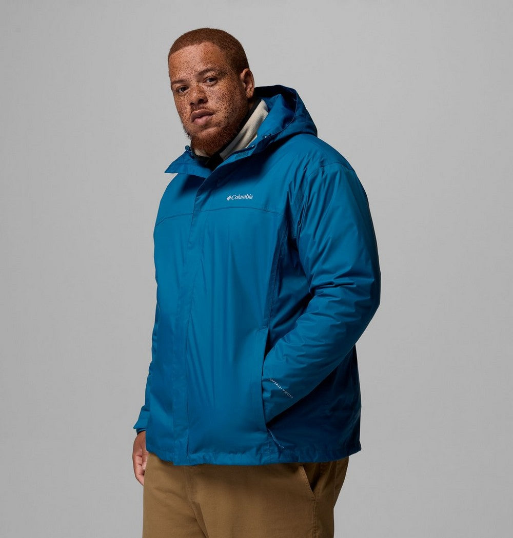Men's Big Seam-Sealed Rain Jacket - Blue