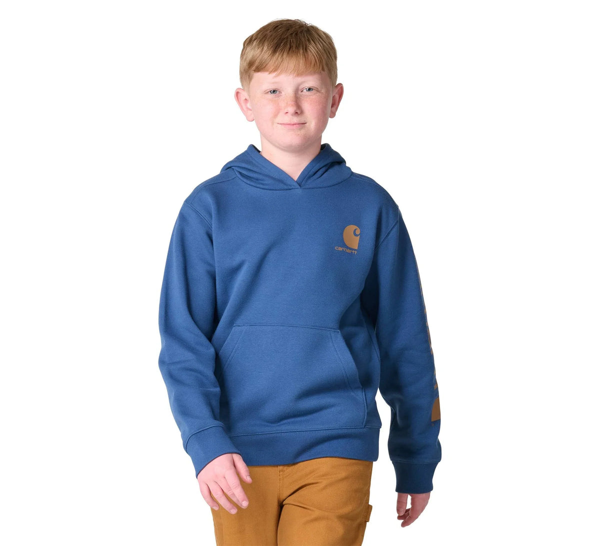 Boys' Long-Sleeve Fleece Hoodie - Blue