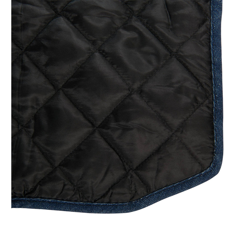 Insulated Denim Dog Coat - Blue