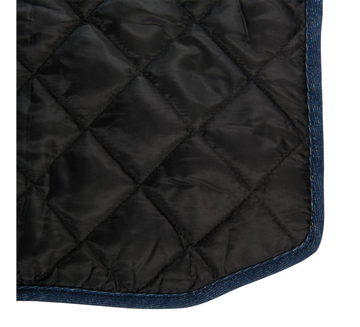 Insulated Denim Dog Coat - Blue
