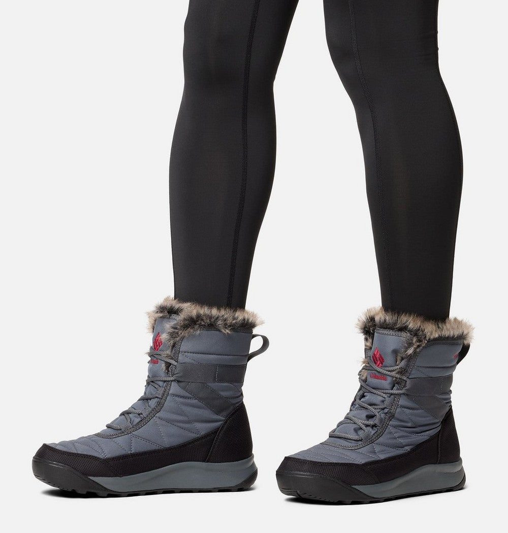 Women's Insulated Winter Ankle Boot - Gray Purple