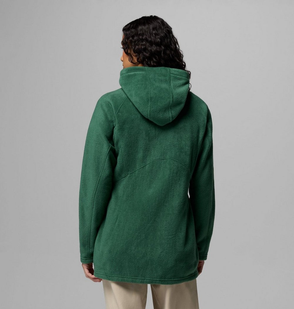 Women's Long Fleece Hoodie - Pink