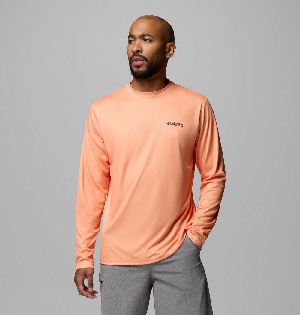Men's Long Sleeve Fishing Shirt - Blue Navy