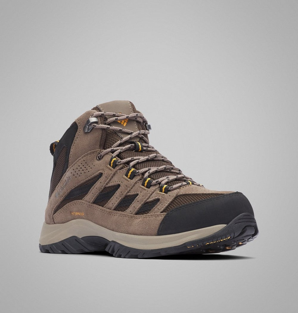 Men's Waterproof Mid Hiking Boots - Brown