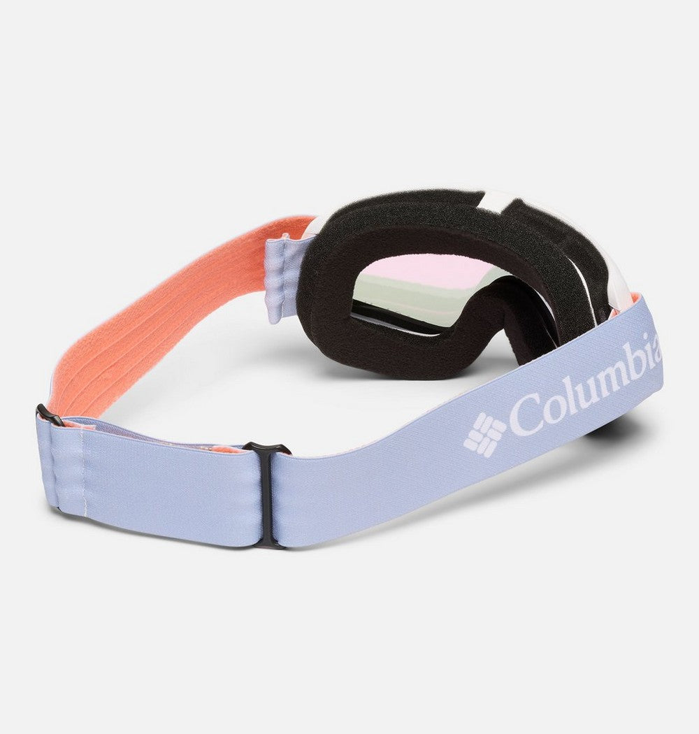 Small Ski Goggles With Amber Lens - White