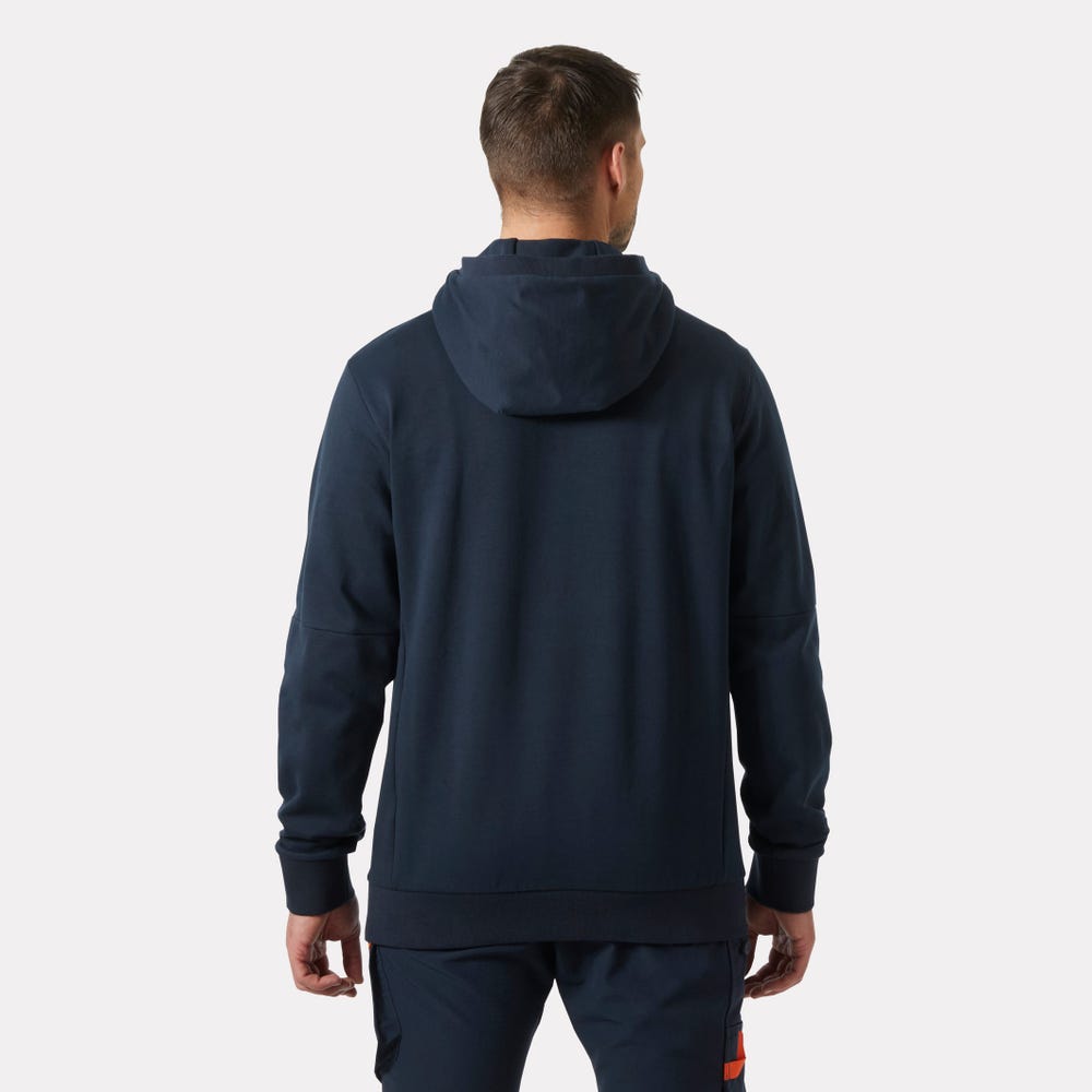 Men's Full-Zip Work Hoodie - Navy
