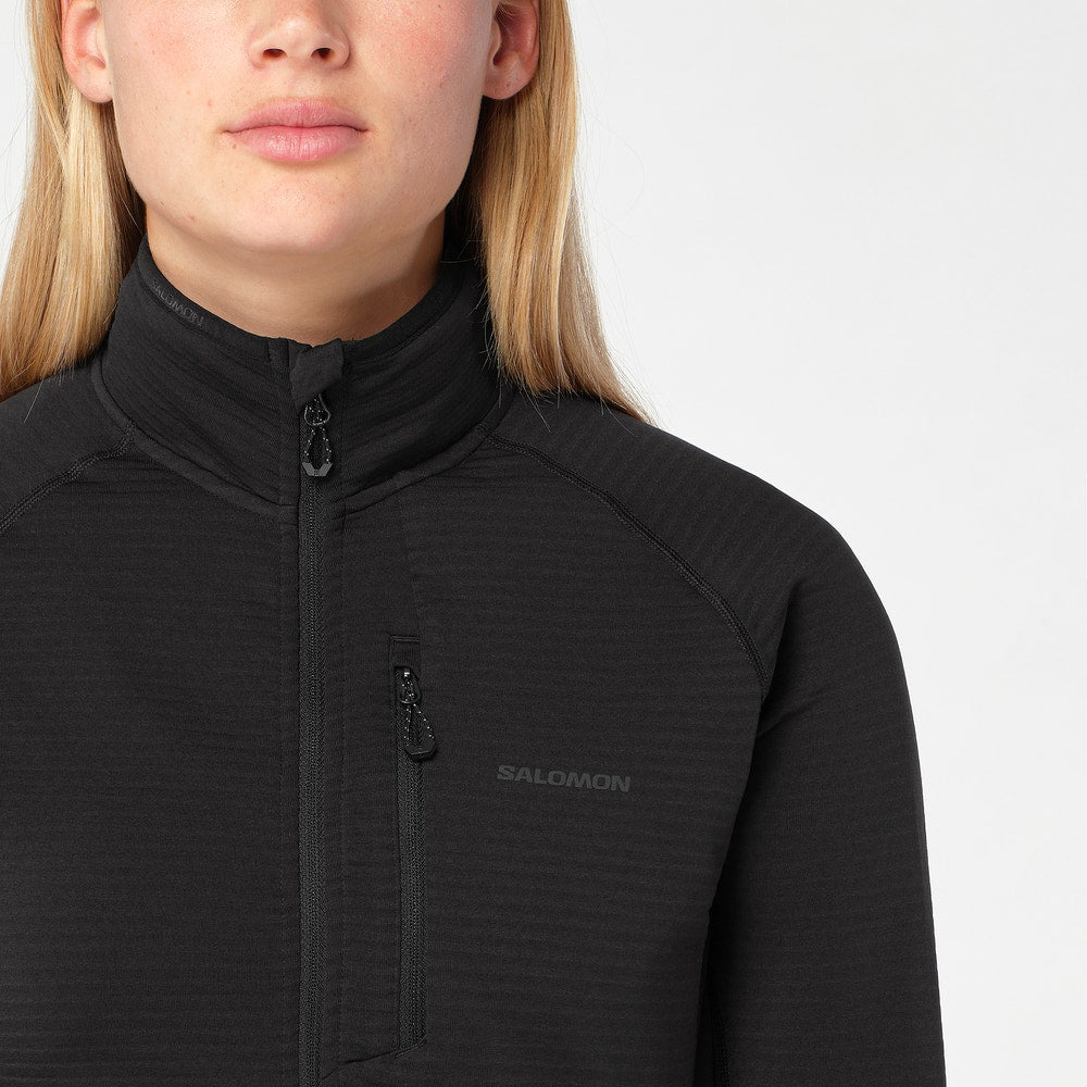 Women's Lightweight Full-Zip Fleece - White