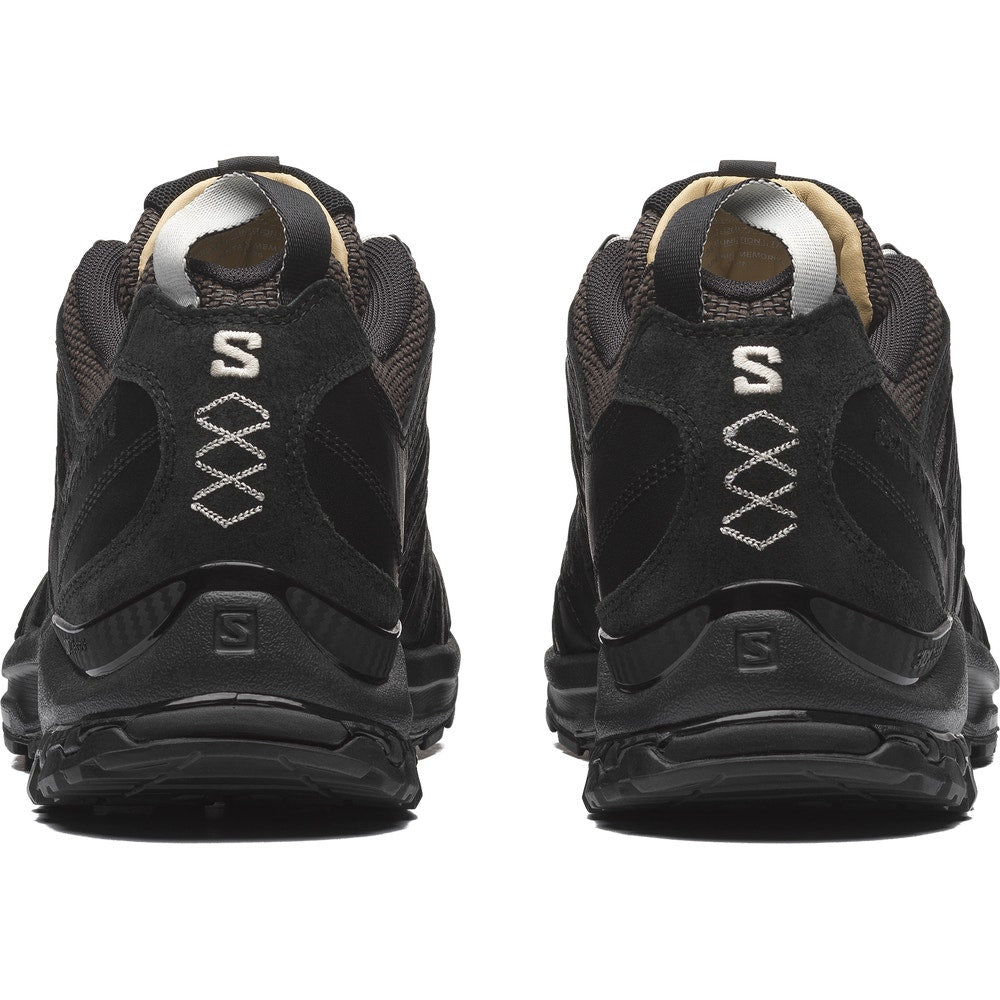 Leather And Mesh Trail-Inspired Sneakers