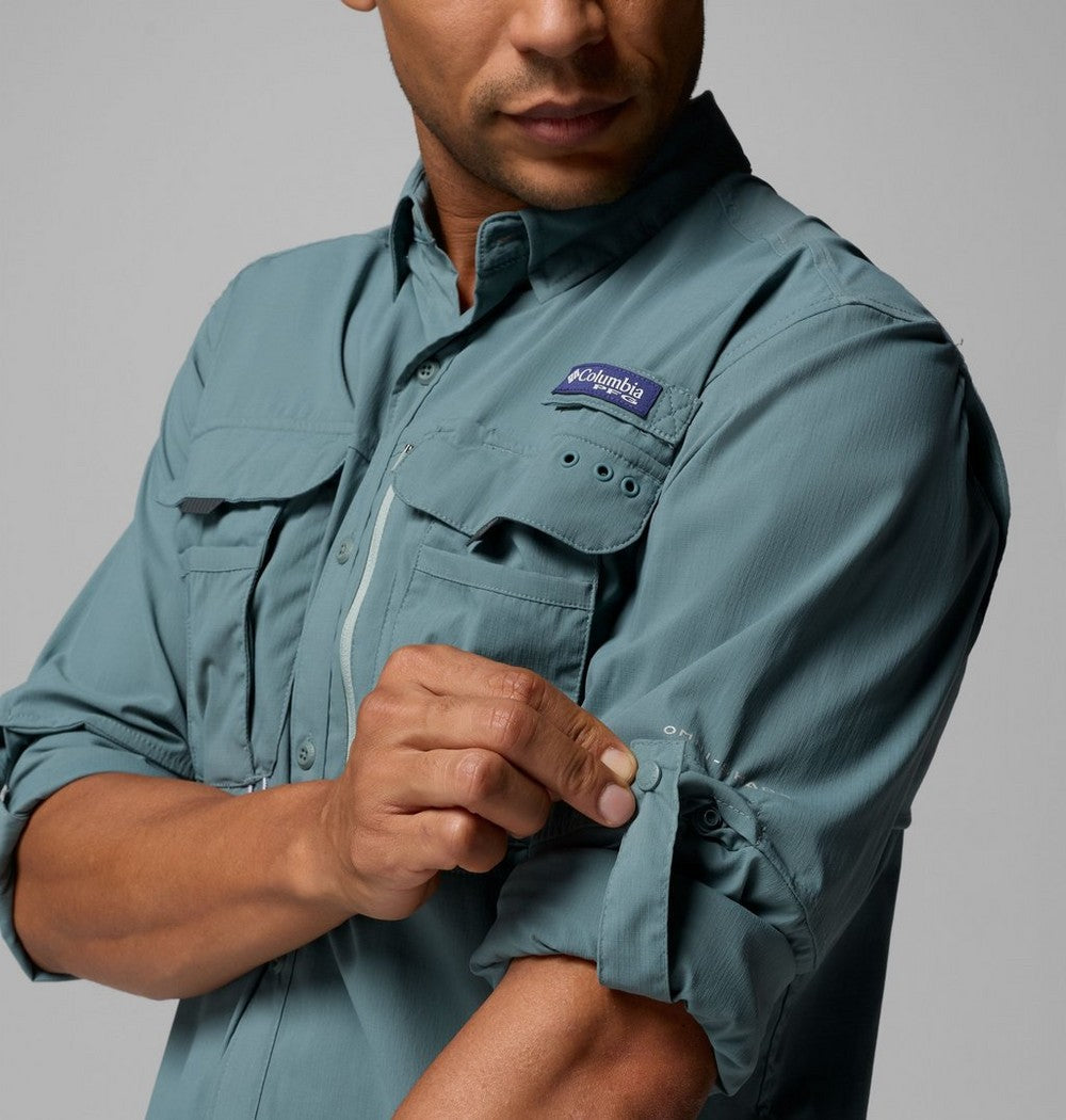 Men's UPF 50 Fishing Button-Up Shirt - Navy