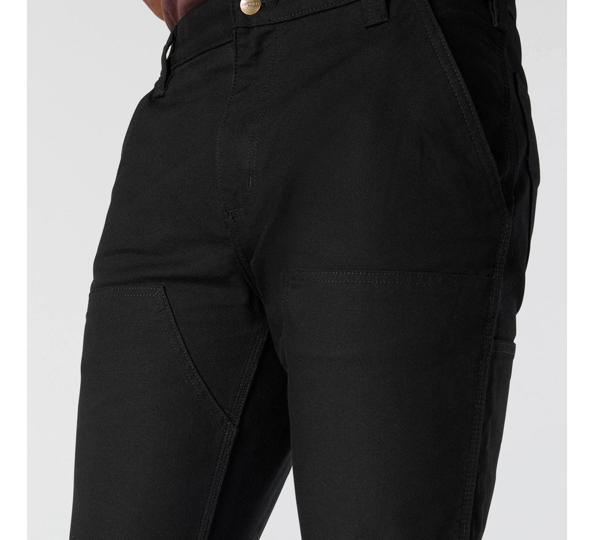 Slim Tapered Double-Knee Work Pants - Brown