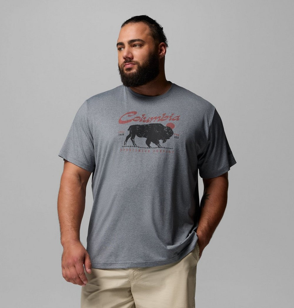 Men's Big UPF 50 Graphic T-Shirt - Grey