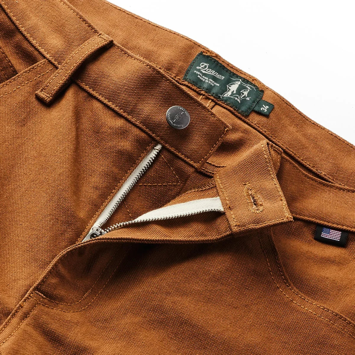Double-Knee Duck Canvas Work Pants - Tan