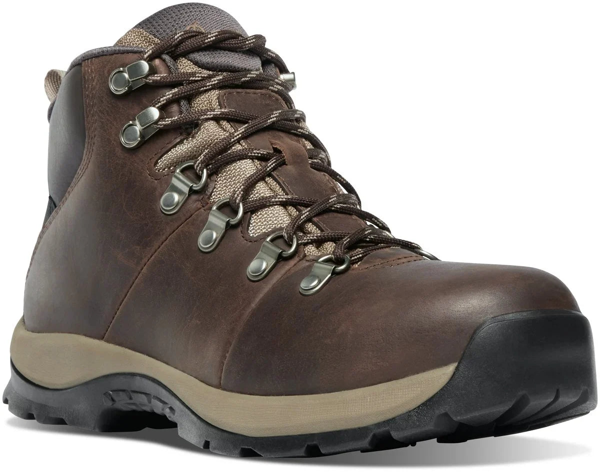 Women's Waterproof Aluminum Toe Work Boot - Brown
