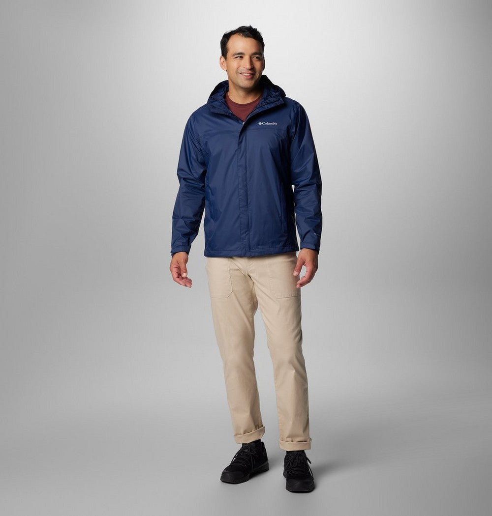 Men's Packable Rain Jacket - Blue
