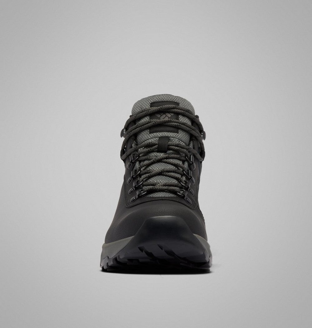 Men's Wide Waterproof Leather Hiking Boot - Black