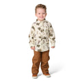 Toddler Plaid Shirt And Canvas Pant Set - Brown