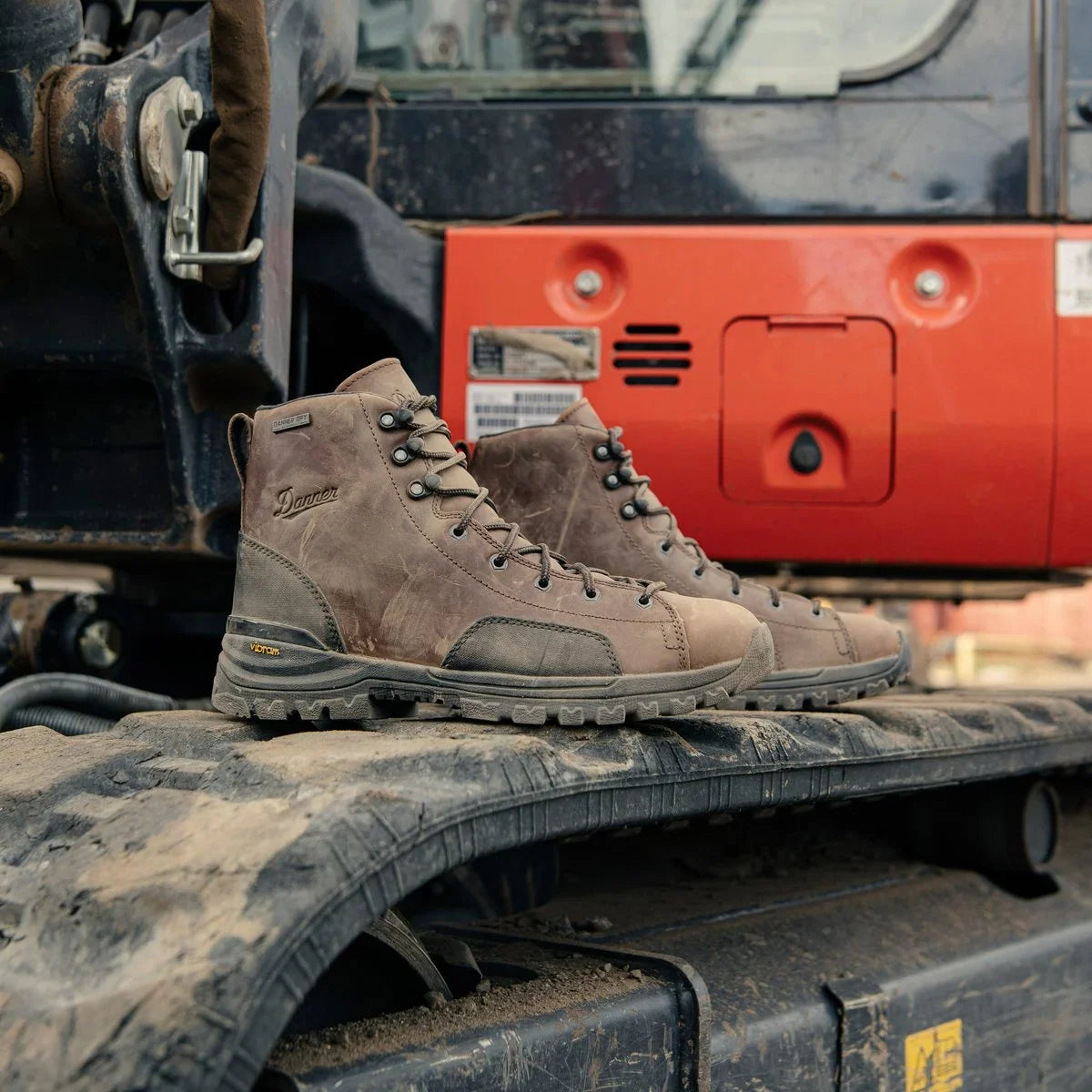 Men's Waterproof Composite Toe Work Boot - Dark Brown