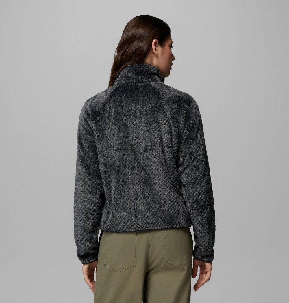 Women's Cropped Sherpa Full-Zip Fleece - Green