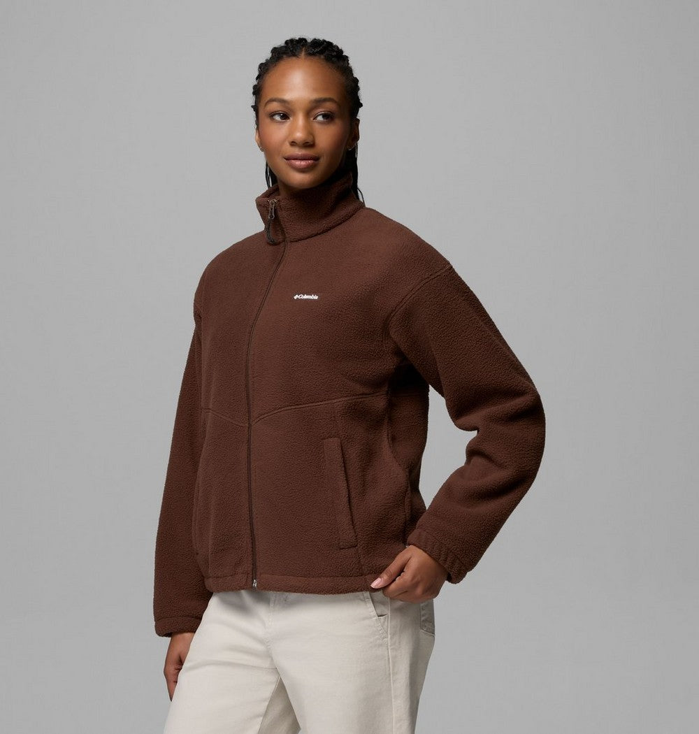 Women's Full-Zip Fleece Jacket - Tobacco