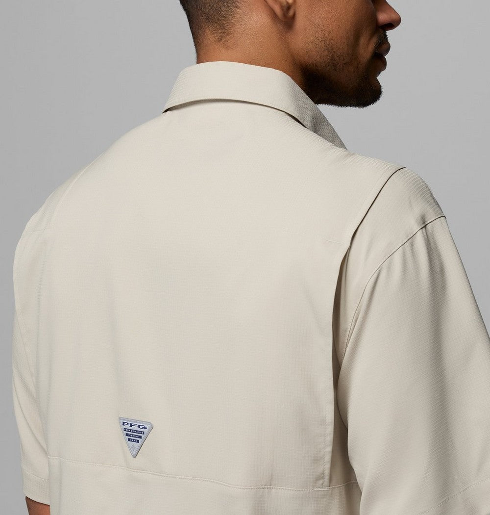 Men's Tall Short-Sleeve Fishing Shirt - Tan