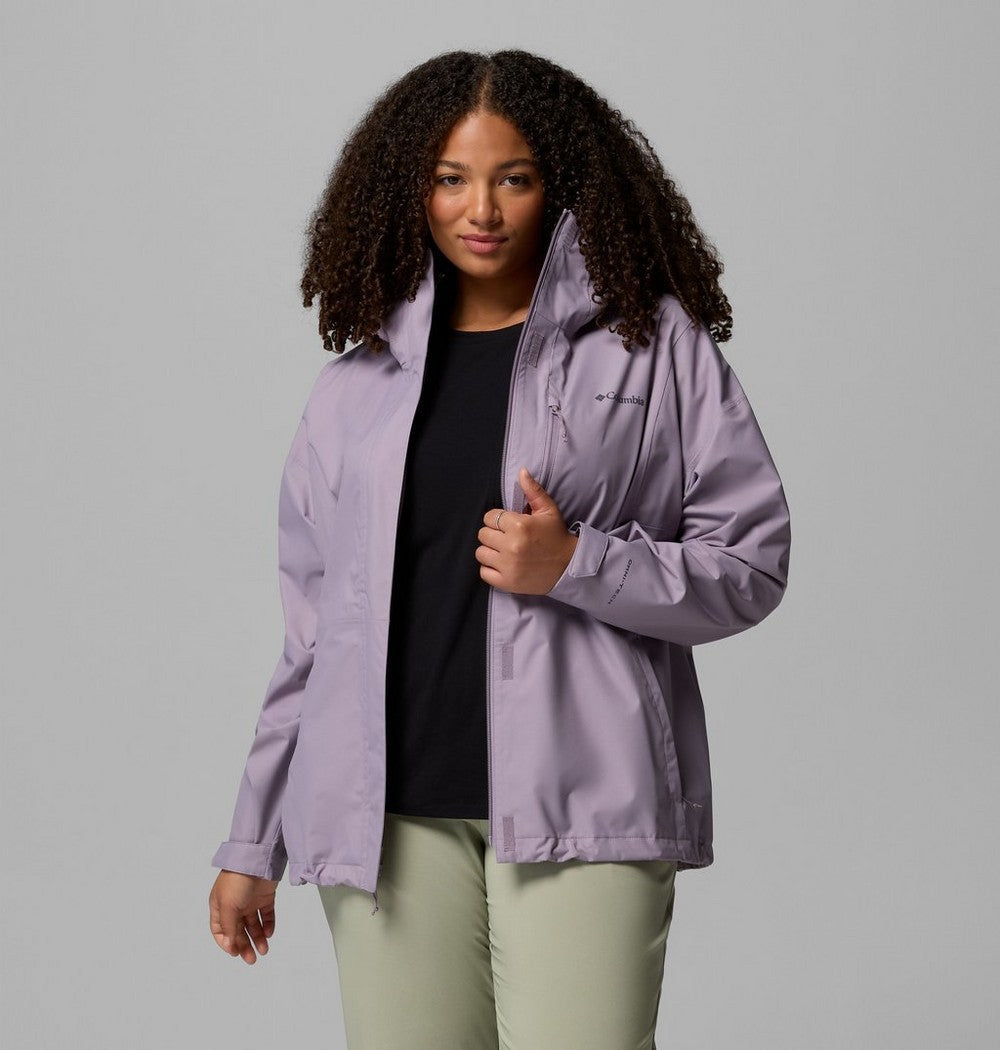 Women's Plus Size Waterproof Rain Jacket - Navy