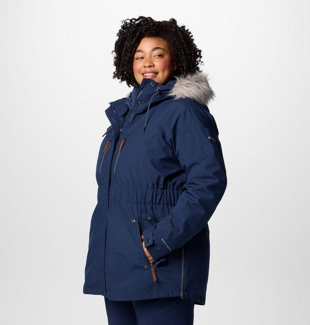 Women's Plus 3-In-1 Hooded Winter Jacket - Green